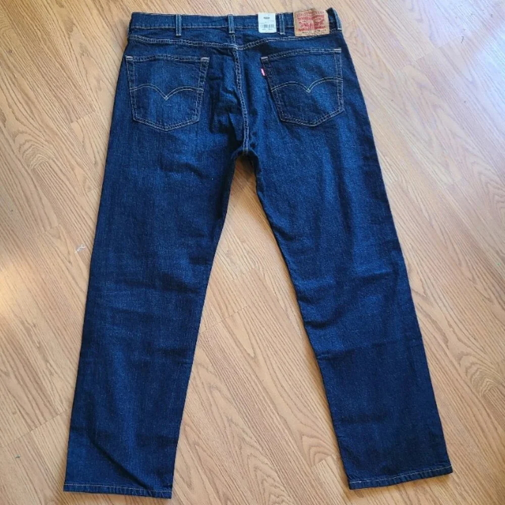 NEW NWT! LEVI'S 505 REGULAR ECO EASE STRETCH STRAIGHT LEG RELAXED INDIGO 38 X 30